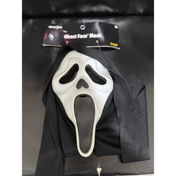 Ghost‎ Face Mask Spirit Halloween Scream Costume Cosplay Fun World Mask - Picture 6 of 6